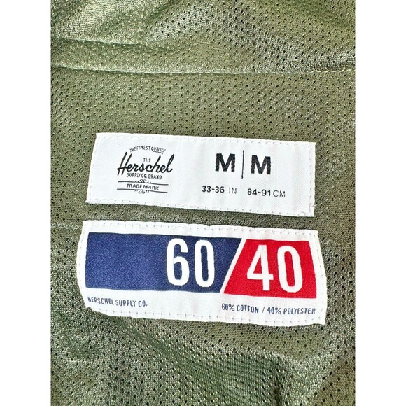 Herschel Supply Co Mens Medium Army Green Ripstop Utility Pants 60/40 Outdoor - Picture 5 of 15